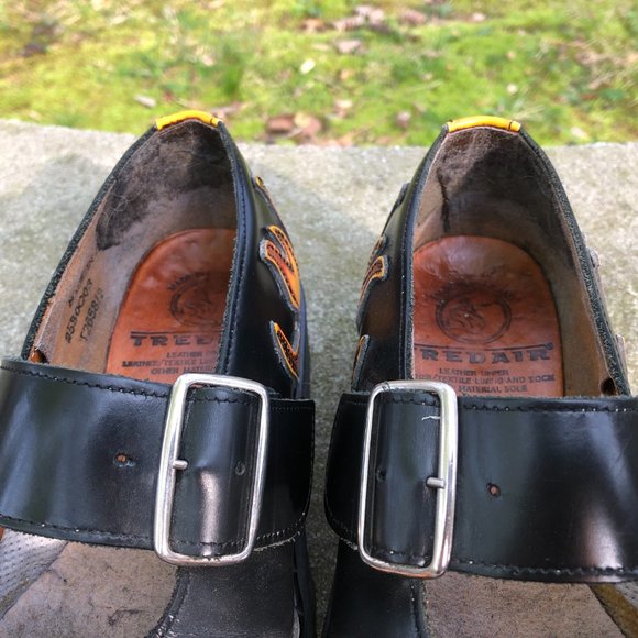 Vintage Tredaire Mary Jane Flame Hot Gothic Punk Dr Martens England 6.5 - Picture 7 of 11